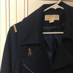 MK- Navy blue Michael Kors zip-up jacket!